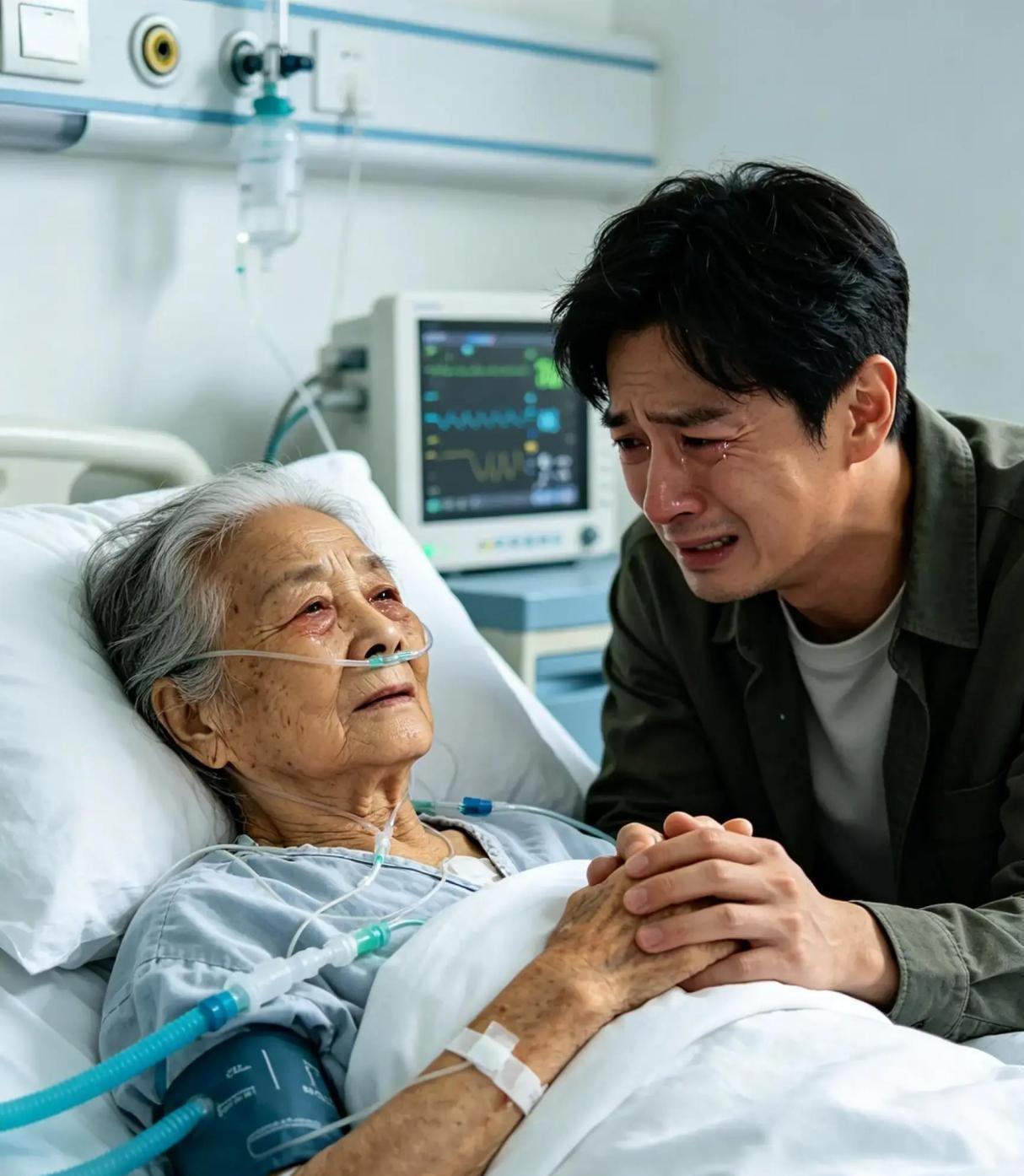 送走90岁母亲，我才明白，大病不治，根本就是自己骗自己母亲走的那天，是清明后第