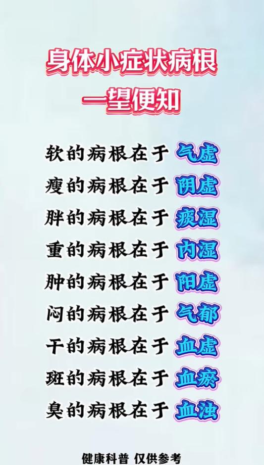中医简单分辨法，看懂自己体质短板