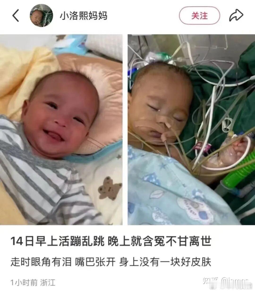 当妈的看不了这种新闻一个刚刚出生150天的小生命，来时泡在羊水里，主食泡在妈