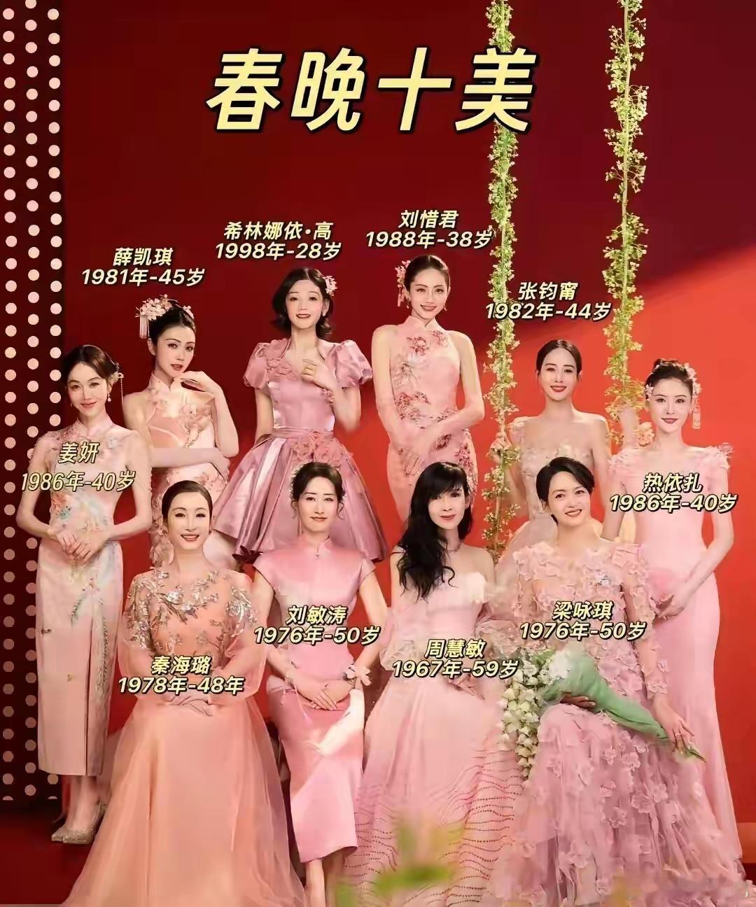 岁月从不败美人，从60后到00后，十位女星跨越近半个世纪🙉