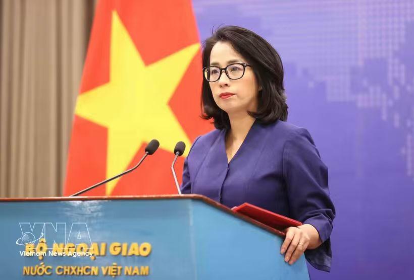 非常少见！越南外交部发言人范秋姮明显生气了。10月13日，针对记者关于越南对
