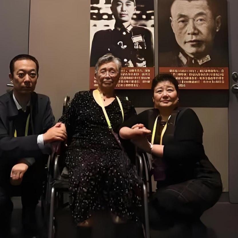 2019年，杜聿明的女儿杜致廉，来到昆仑关战役博物馆参观，一张罕见的留影，照片中