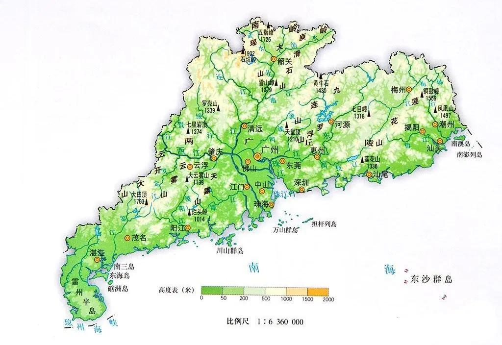 广东雨水那么大，一个正经的湖泊都没有？广东省多年平均降水量1787毫米，在全国各