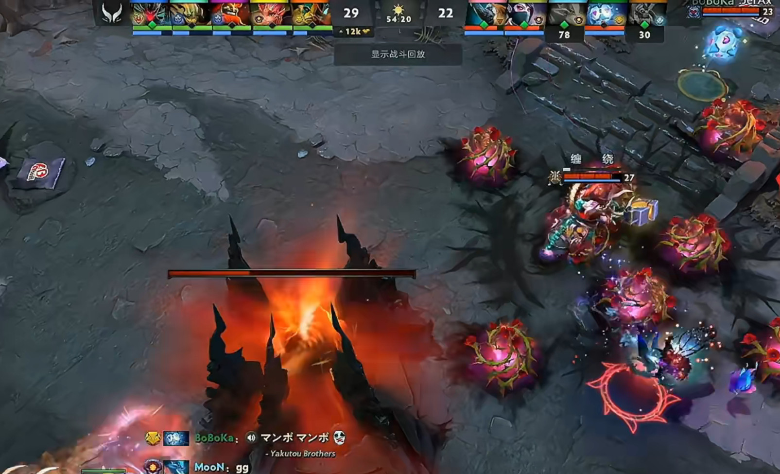 XG凭借炮台TB在后期对TA的克制惊险翻盘YB赢下第一局，这把XG开局很顺但感觉