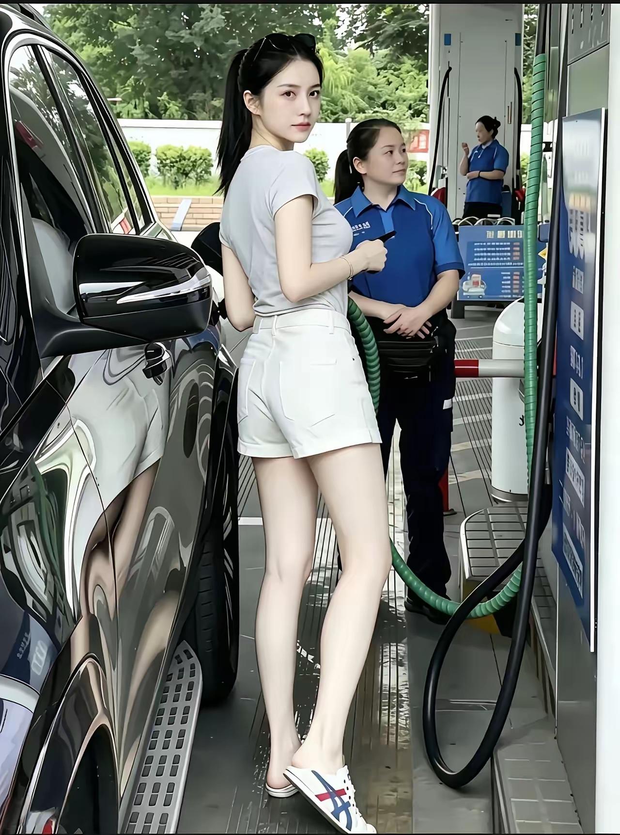 怪不得常说开SUV的女生气质格外不一样，今天算是亲眼见识了。这位小姐姐开着新能源