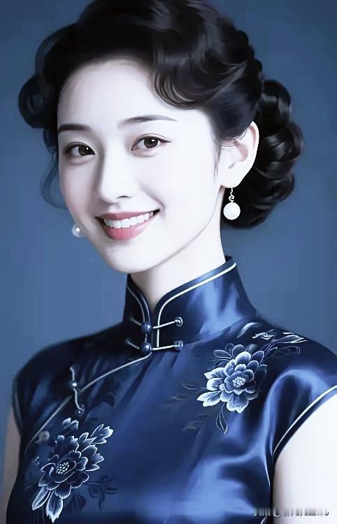 优雅蓝旗袍，绽放东方美！🌸✨