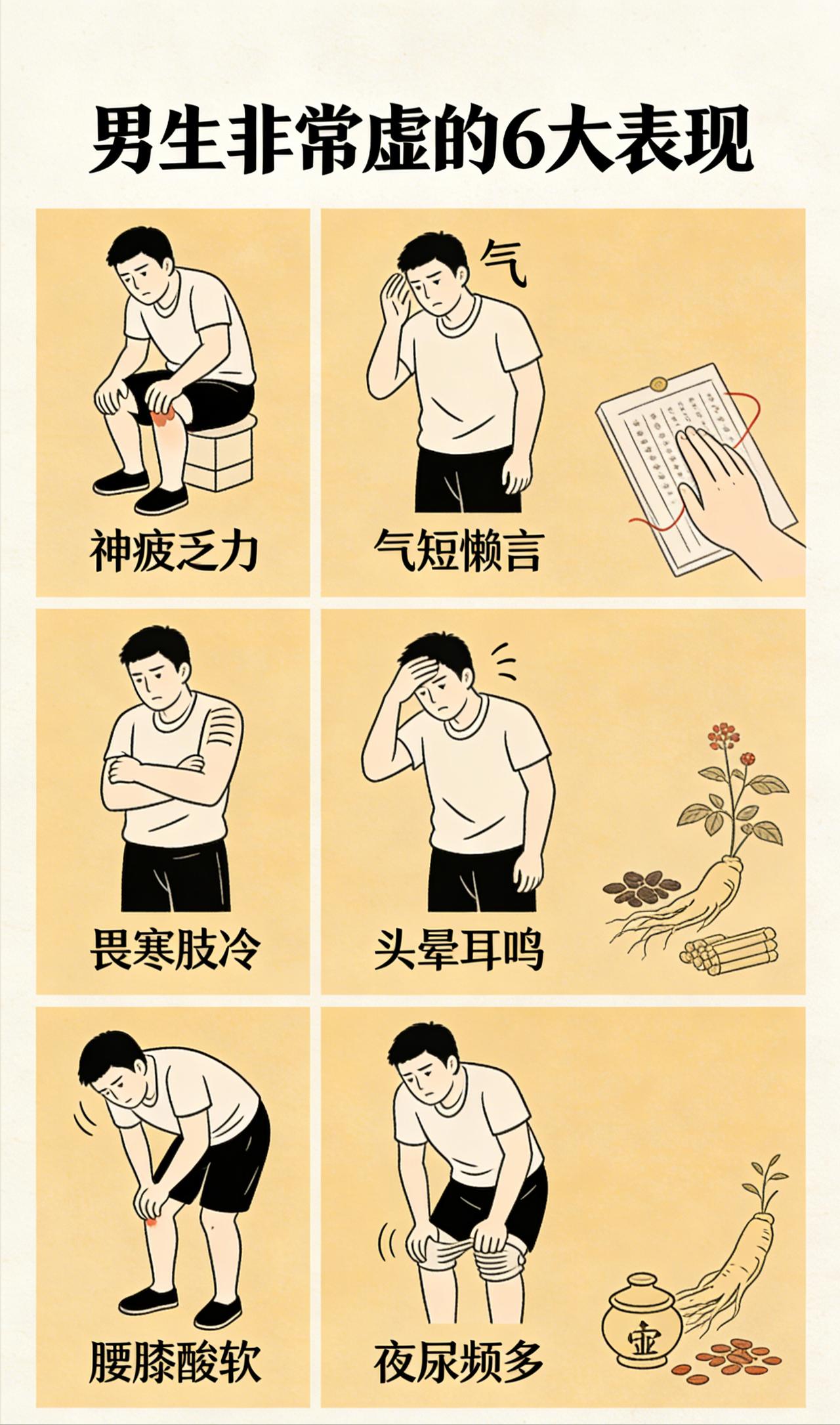 男士身体亏虚的6大典型表现