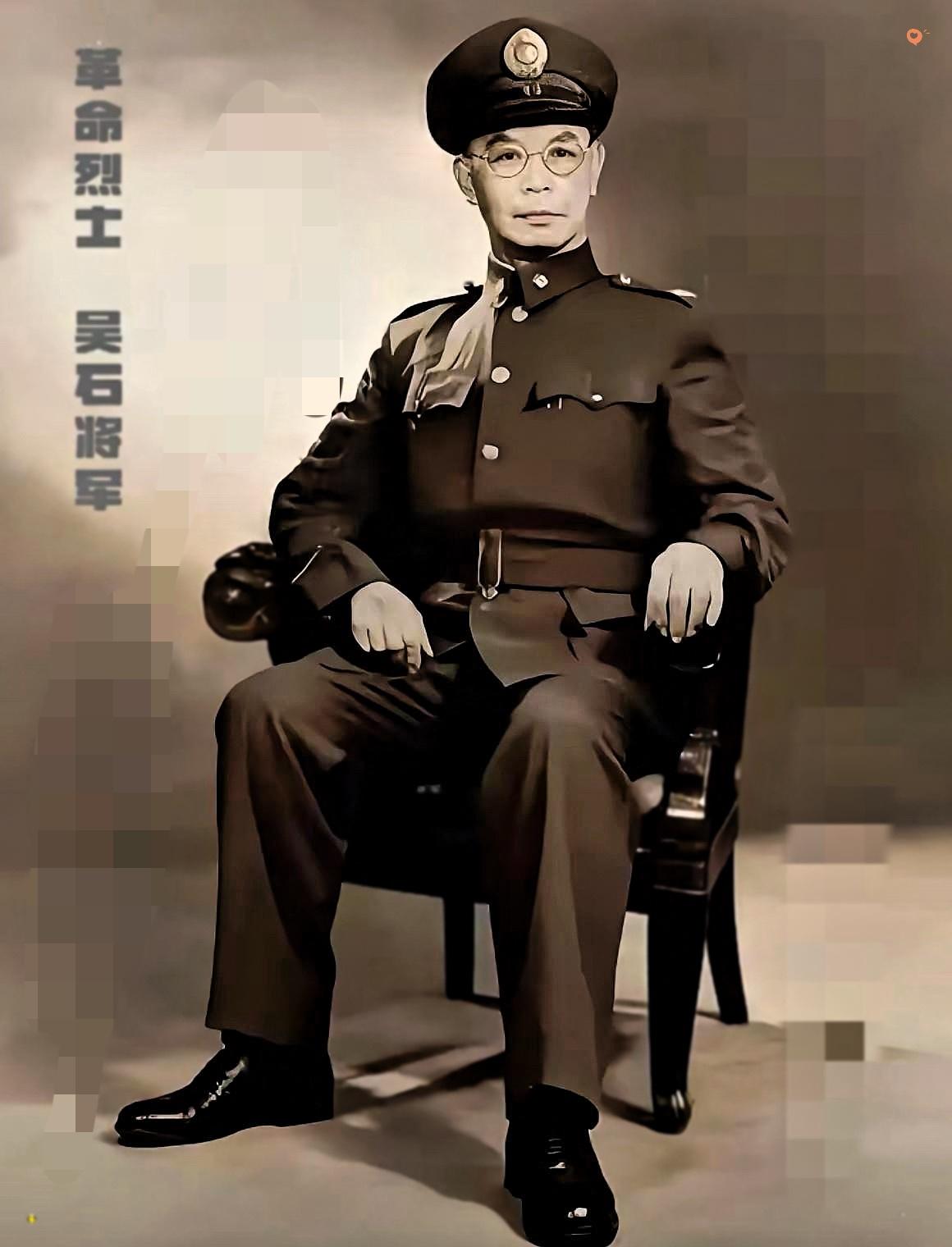 这是吴石将军本人，不是演员。吴石将军不愧为“儒将”，不仅具有深厚的文化素养，还