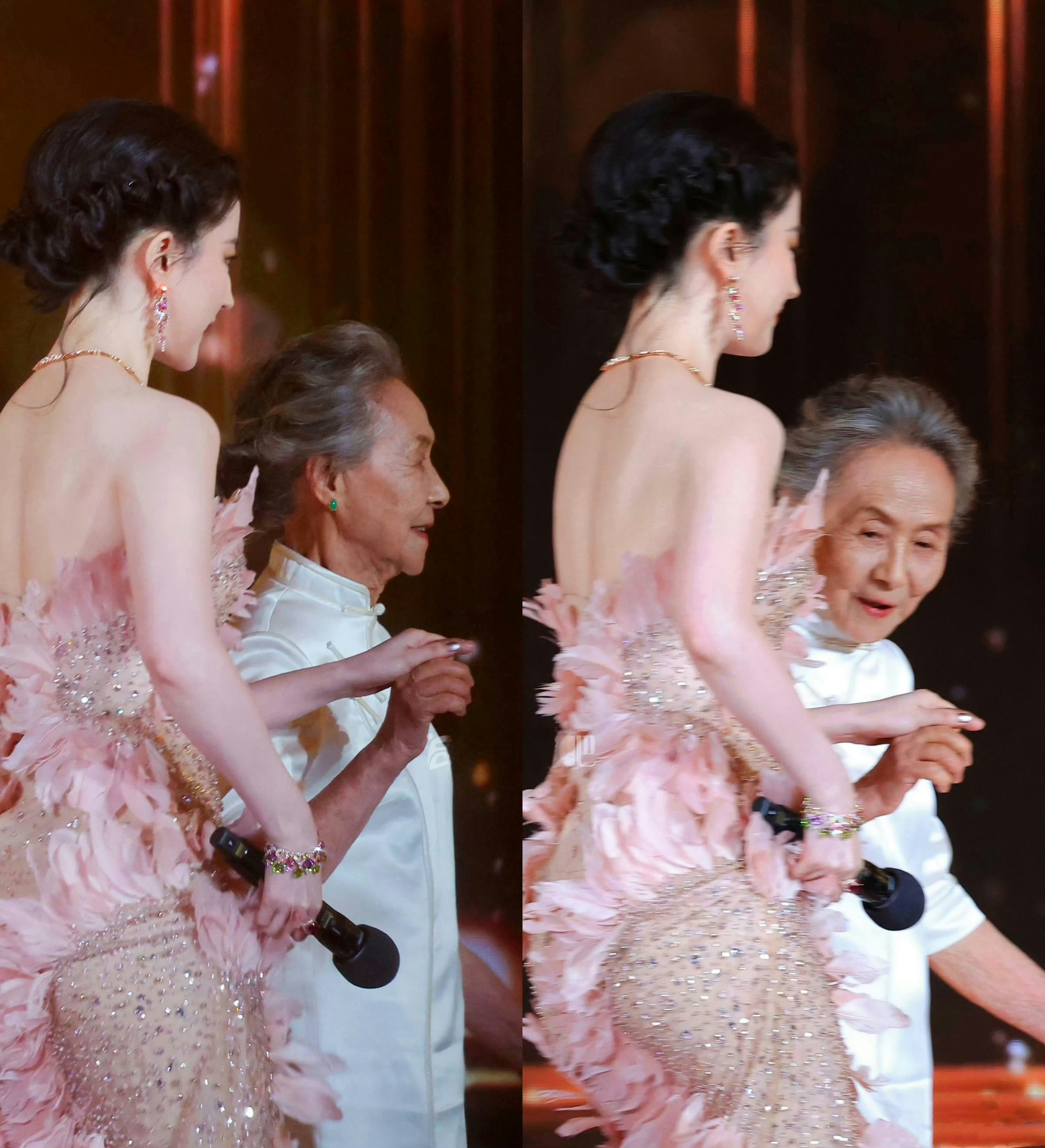 这件衣服像菲身上自然长出的羽毛….