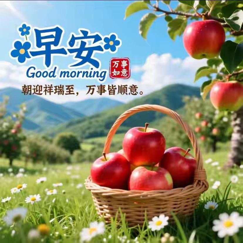 一缕晨光，一份问候，开启元气满满的清晨。生活虽平淡，却处处藏着温柔。愿你守住好心