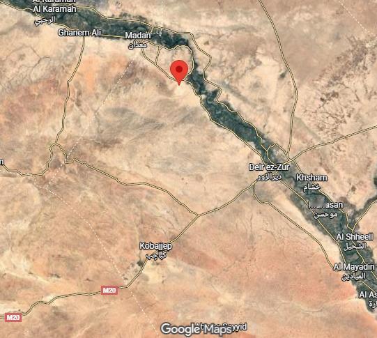 叙利亚：今晚在塔布尼（代尔祖尔西北部）沙漠地区听到的爆炸声据信是美军空袭疑似I