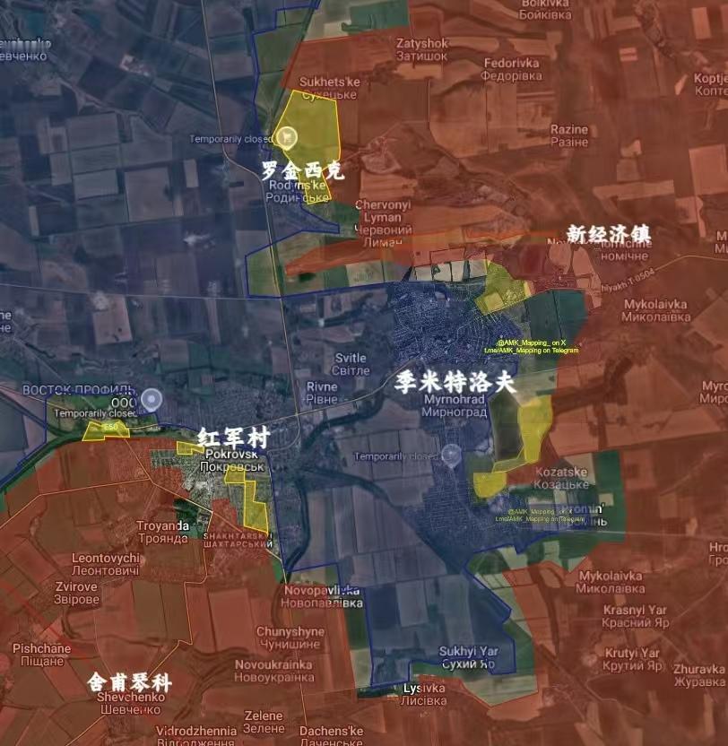 什么是万分危机？看看红军城乌军形势图就知道。俄军北面一颗大钉子，南面一颗大钉子，