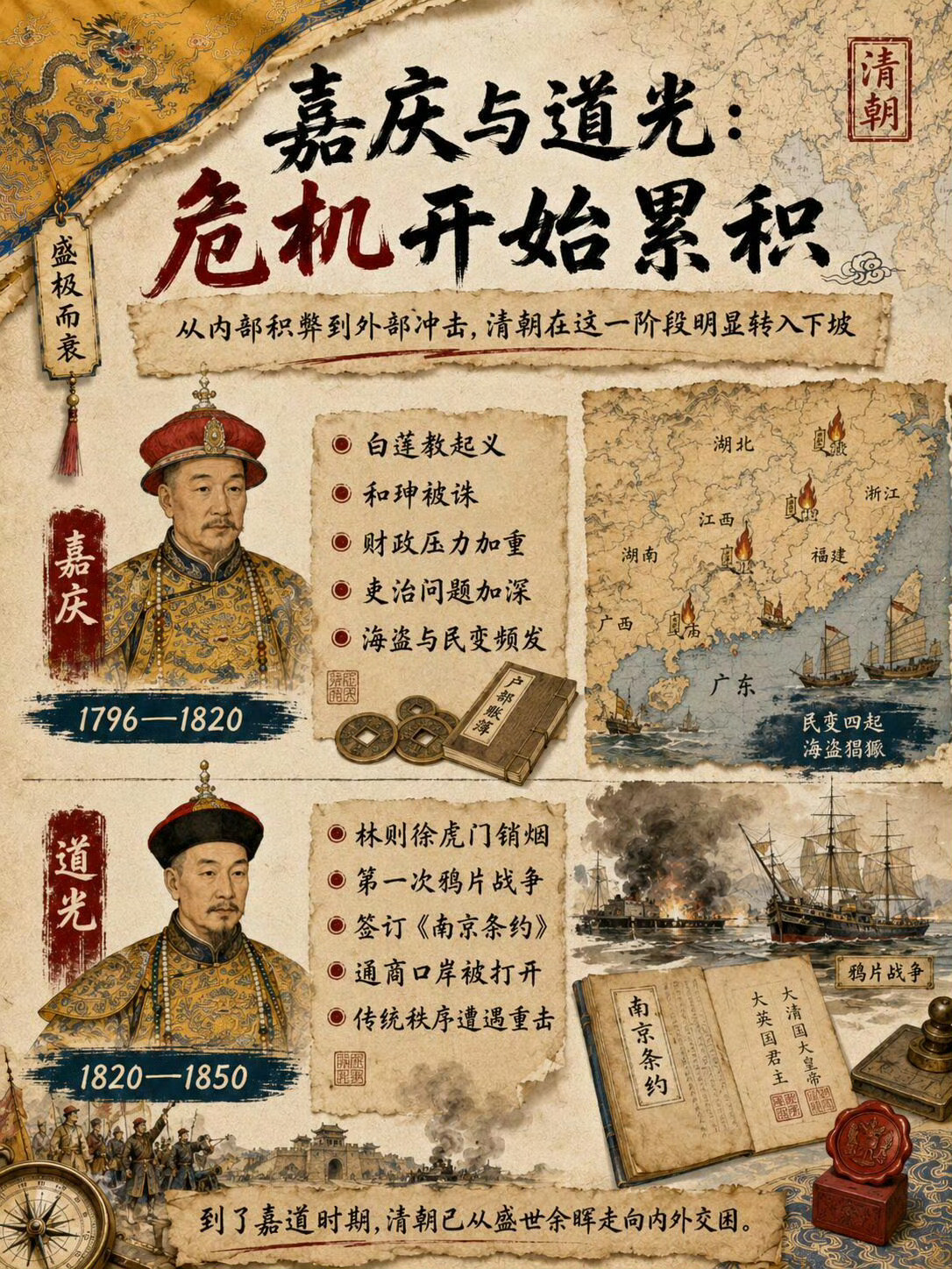清十二帝在位期间大事件梳理。