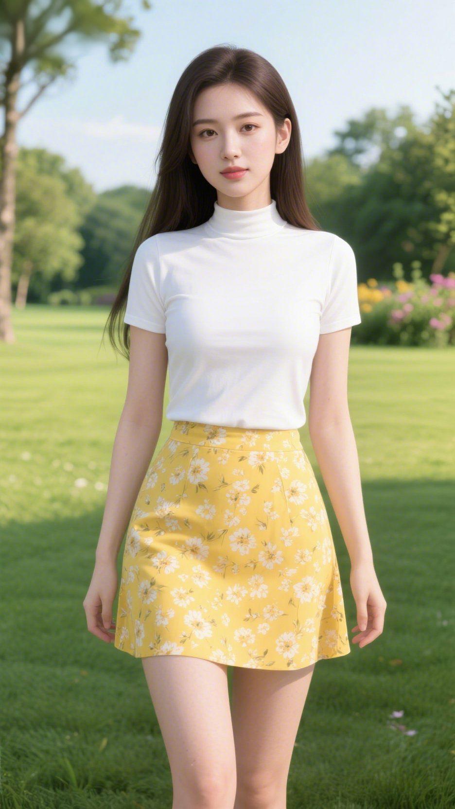 晴日草坪春正好晴光漫过澄澈的蓝天，把暖融融的春意，尽数铺在这片青草坪上。风