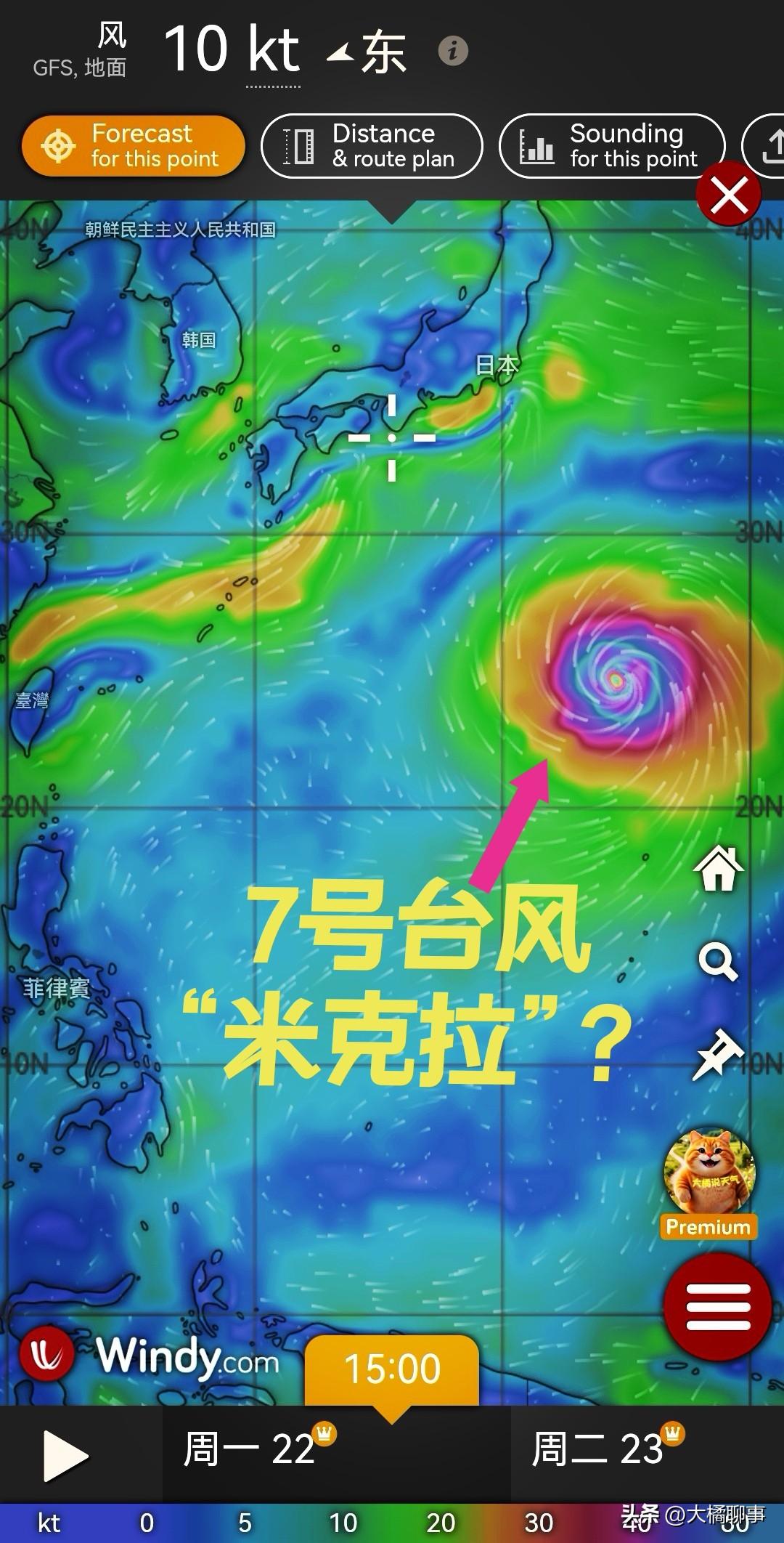 今年第7号台风“米克拉”在6月20日左右期间生成？目前GFS气象流场风场模型数据