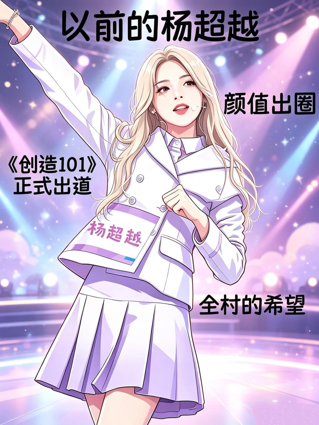 以前的杨超越VS现在的杨超越