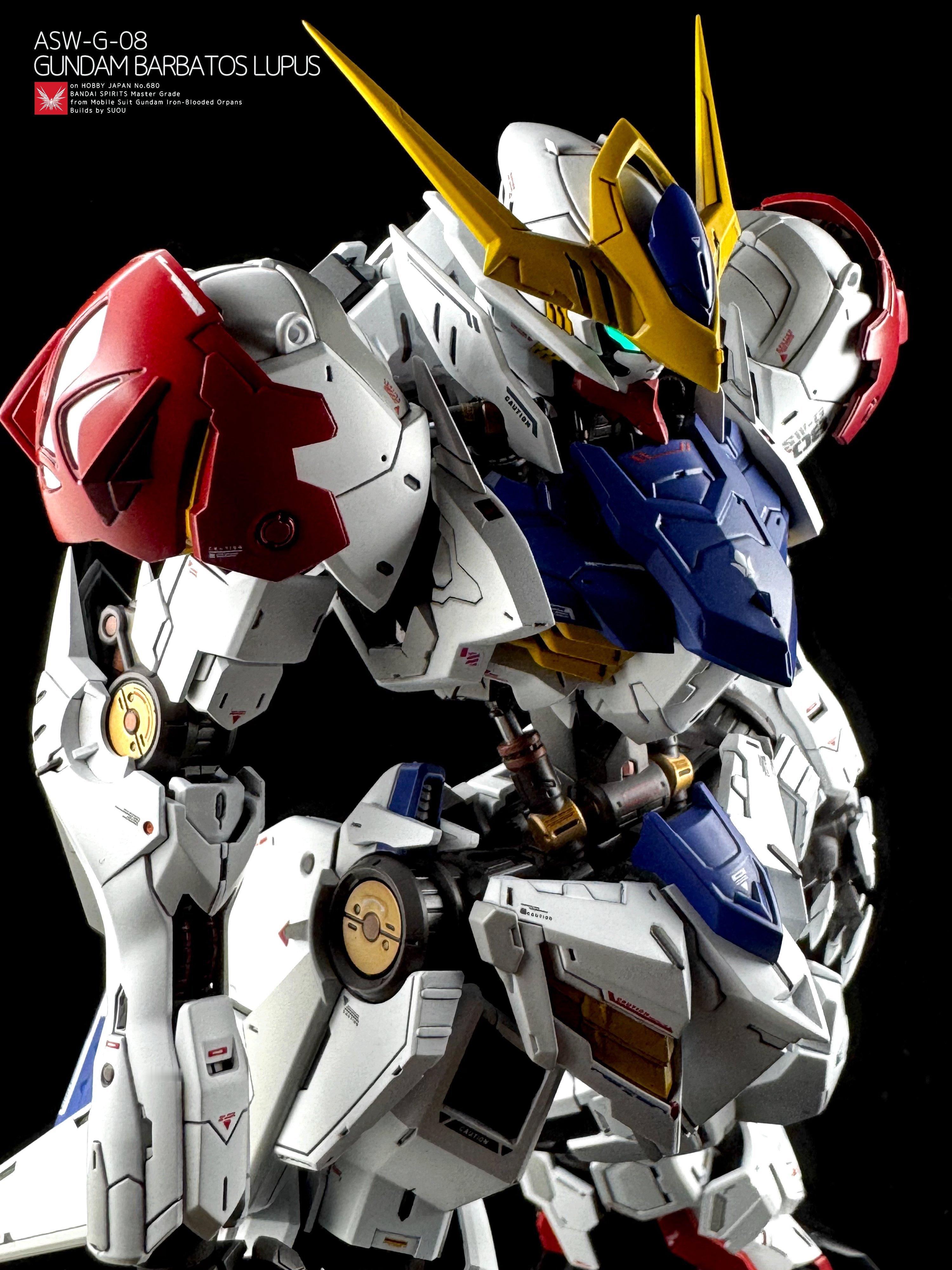 朱凰刊载于HJ2026年2月号的MG高达巴巴托斯天狼座作例高达模型高达模型