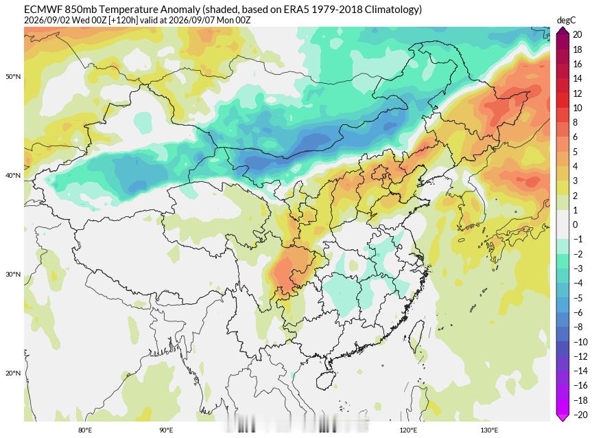 #天气##高温##冷空气#最近北方气温是越往东越凉快，昨天在暖脊加持下新疆甘肃热浪滚滚，吐鲁番盆地不