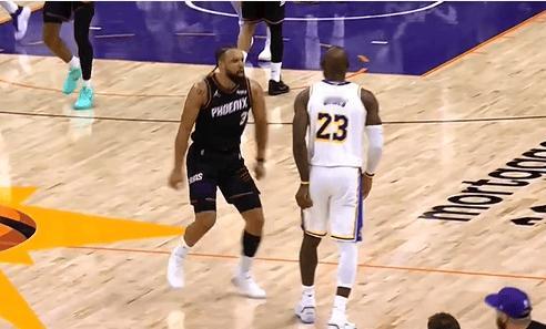 终于明白狄龙布鲁克斯为什么一上来就想去激怒詹姆斯了！没有里夫斯，湖人赢球的办法