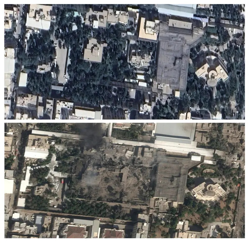 3D还原哈梅内伊遇袭身亡¹说得太复杂了，直接看图1：🇺🇸🇮🇱的重磅钻地