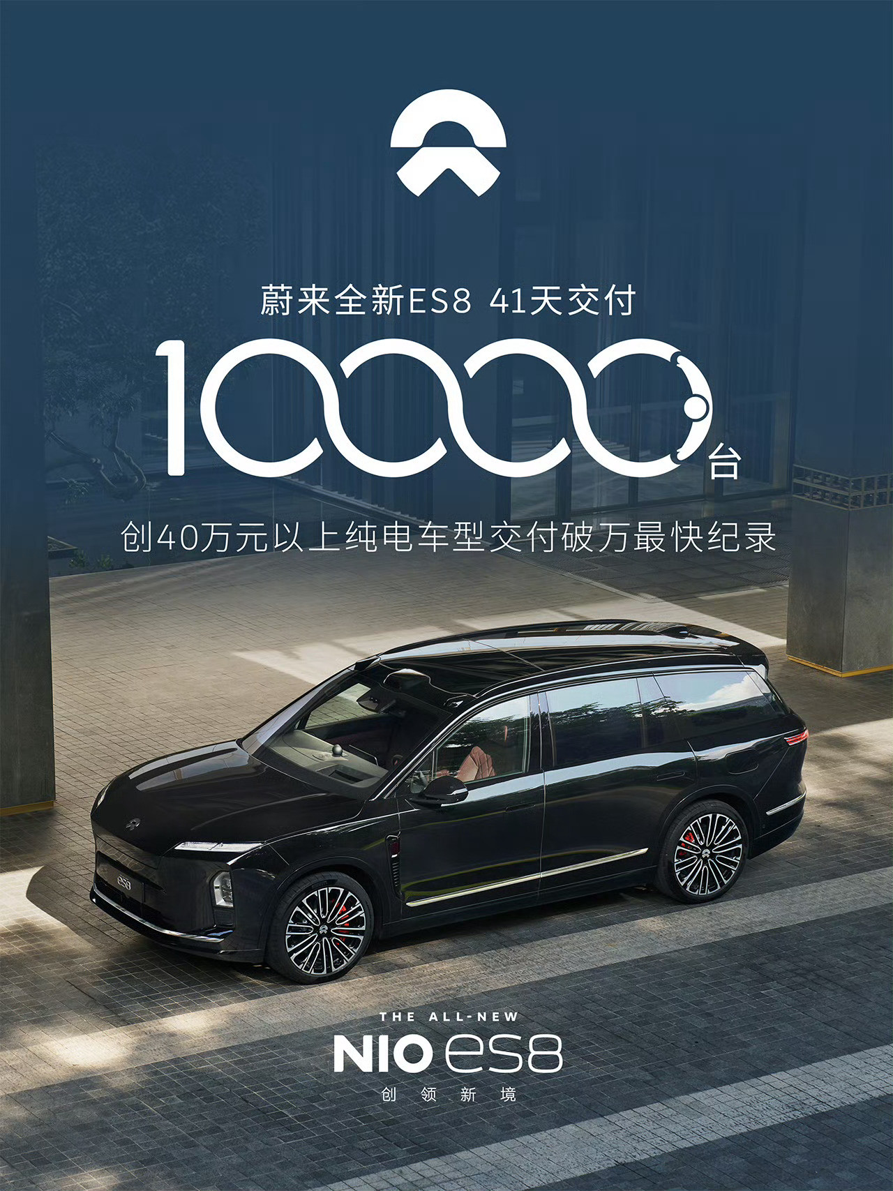 蔚来全新ES8这交付速度不错，手里有很多订单可以实锤了！上市才41天，交付就冲破