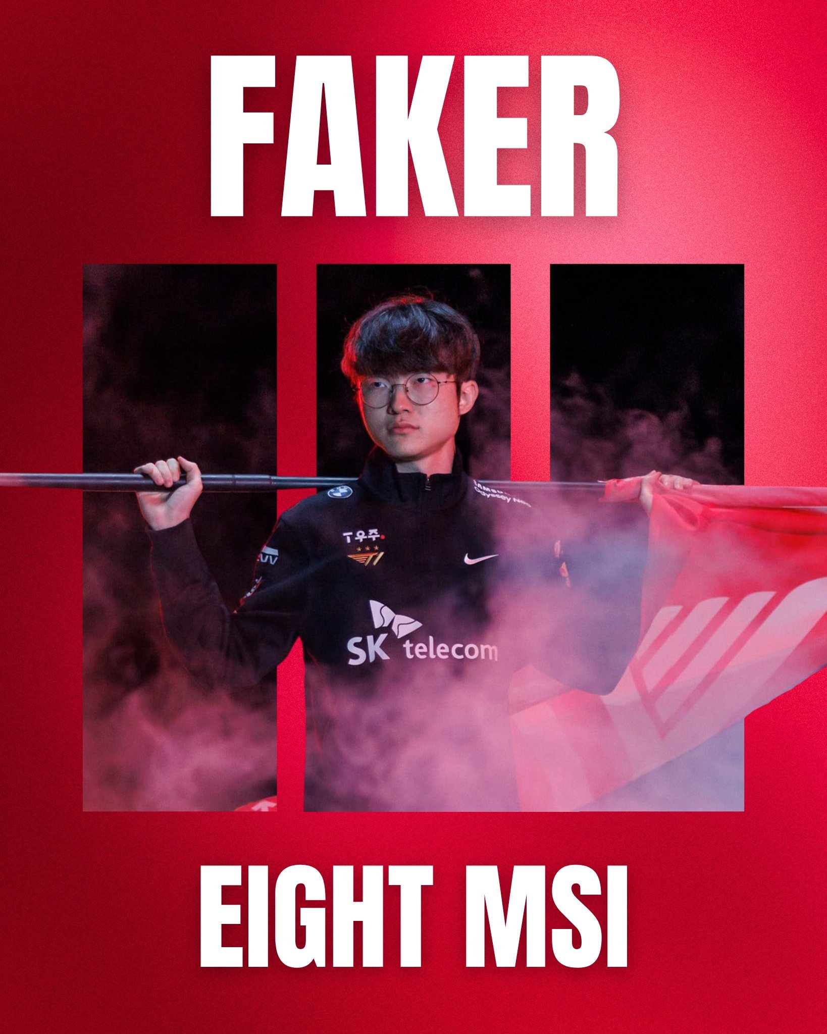 外媒统计的参加MSI的选手次数榜：Faker8次Caps6次Maple、B