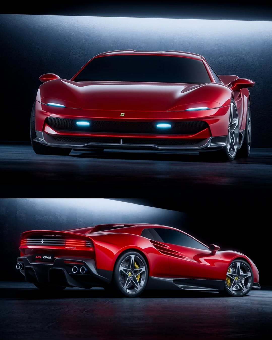 一天一张文艺照法拉利Testarossa重新构想概念设计（ViaLucaS