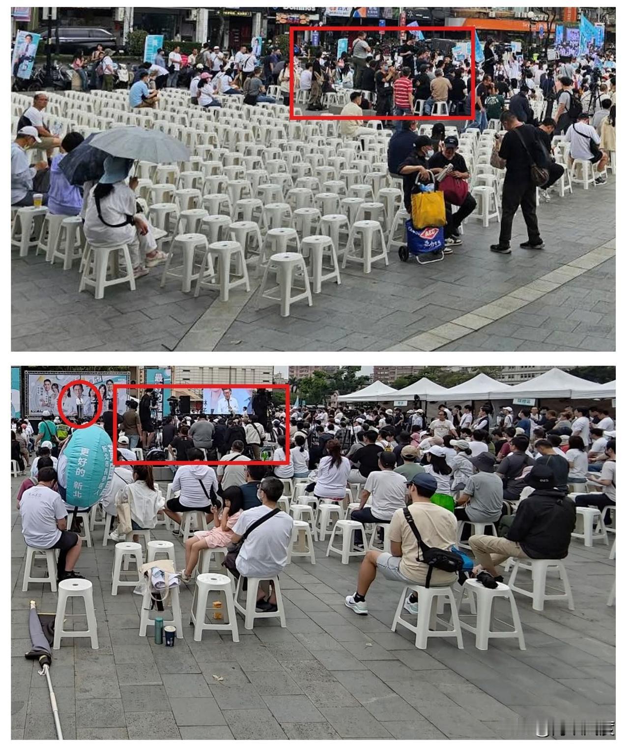 黄国昌办户外活动冲民调，“四叉猫”又出来数椅子，贱兮兮晒图发文：现场有没有500