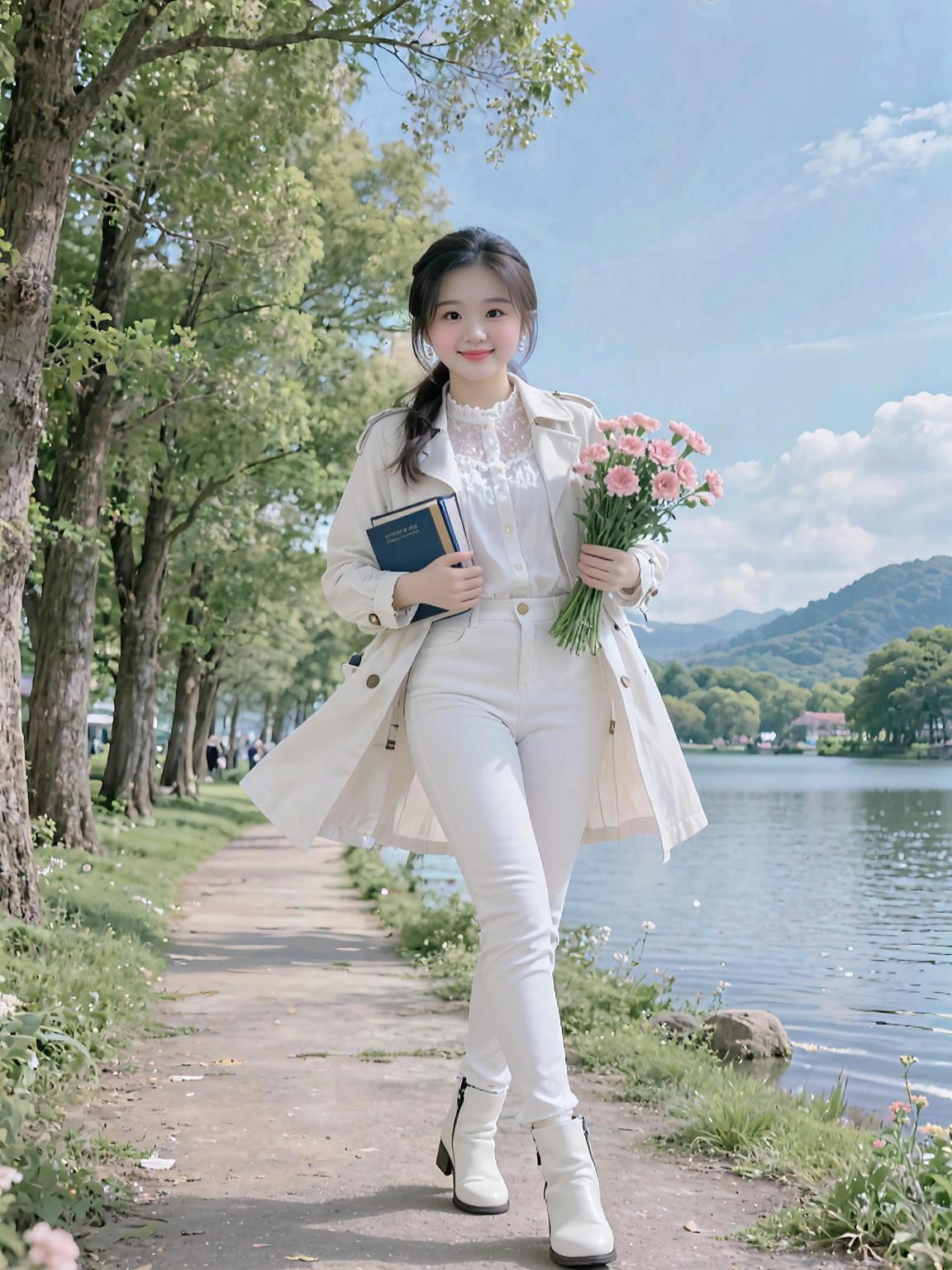 明媚阳光清透阳光微笑姐姐