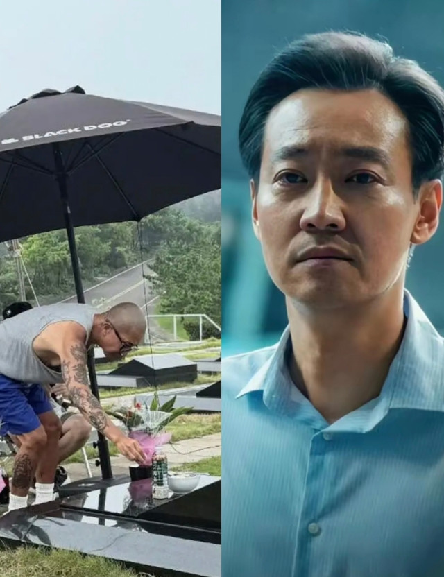 对比辛柏青，具俊晔的深情假得离谱！昨天，有网友去祭拜大S，碰到了具俊晔，只见