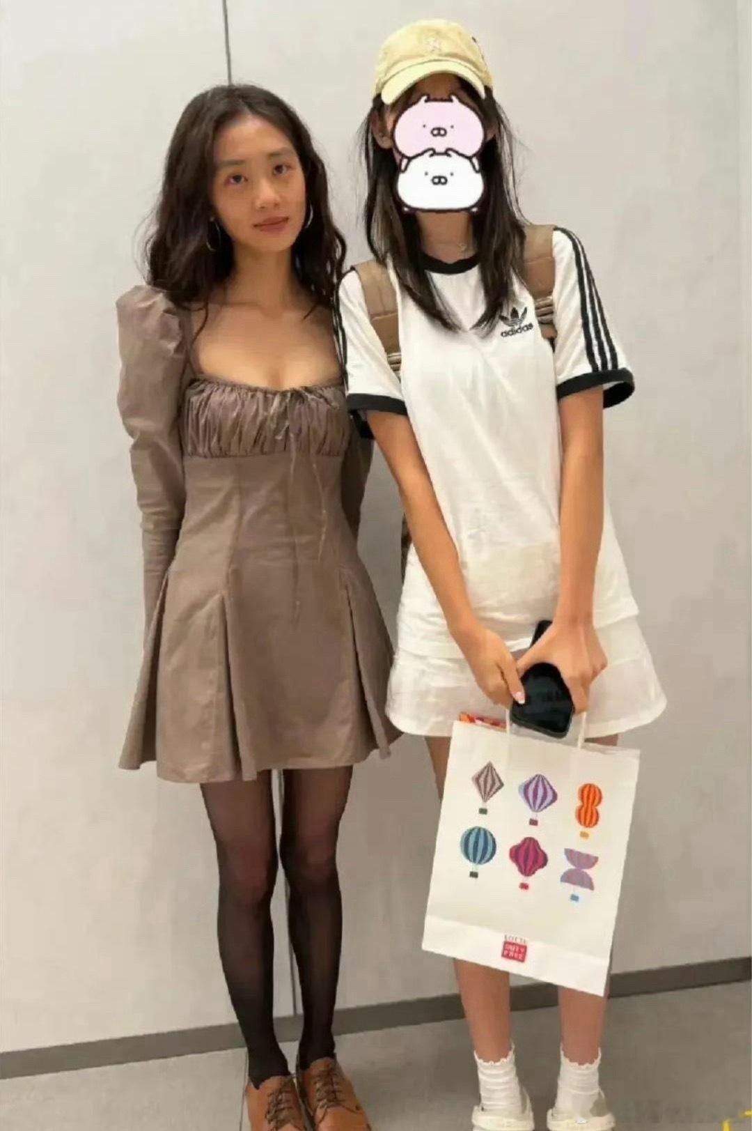 黄磊女儿国外被偶遇，黄多多打扮成熟，明星气质藏也藏不住！