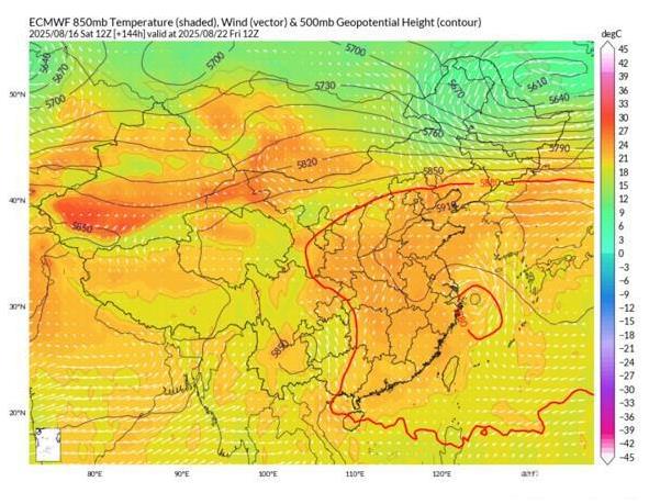 【新台风观察】目前EC数值对下周台风有弱反应。云图上看，在巴士海峡东侧海域扰动对