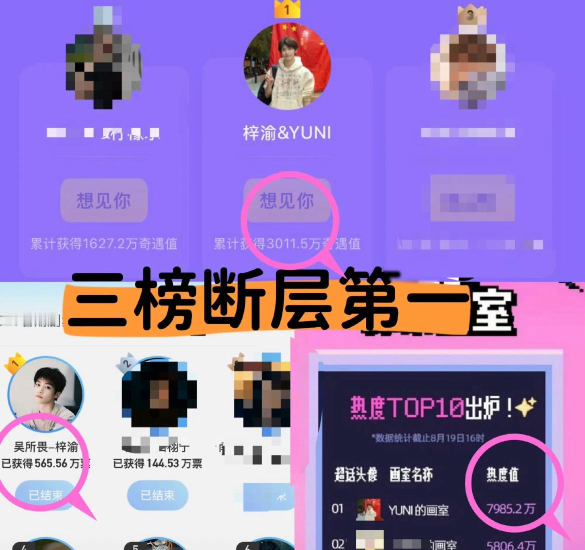 梓渝拿下三榜断层第一实🔥​​​