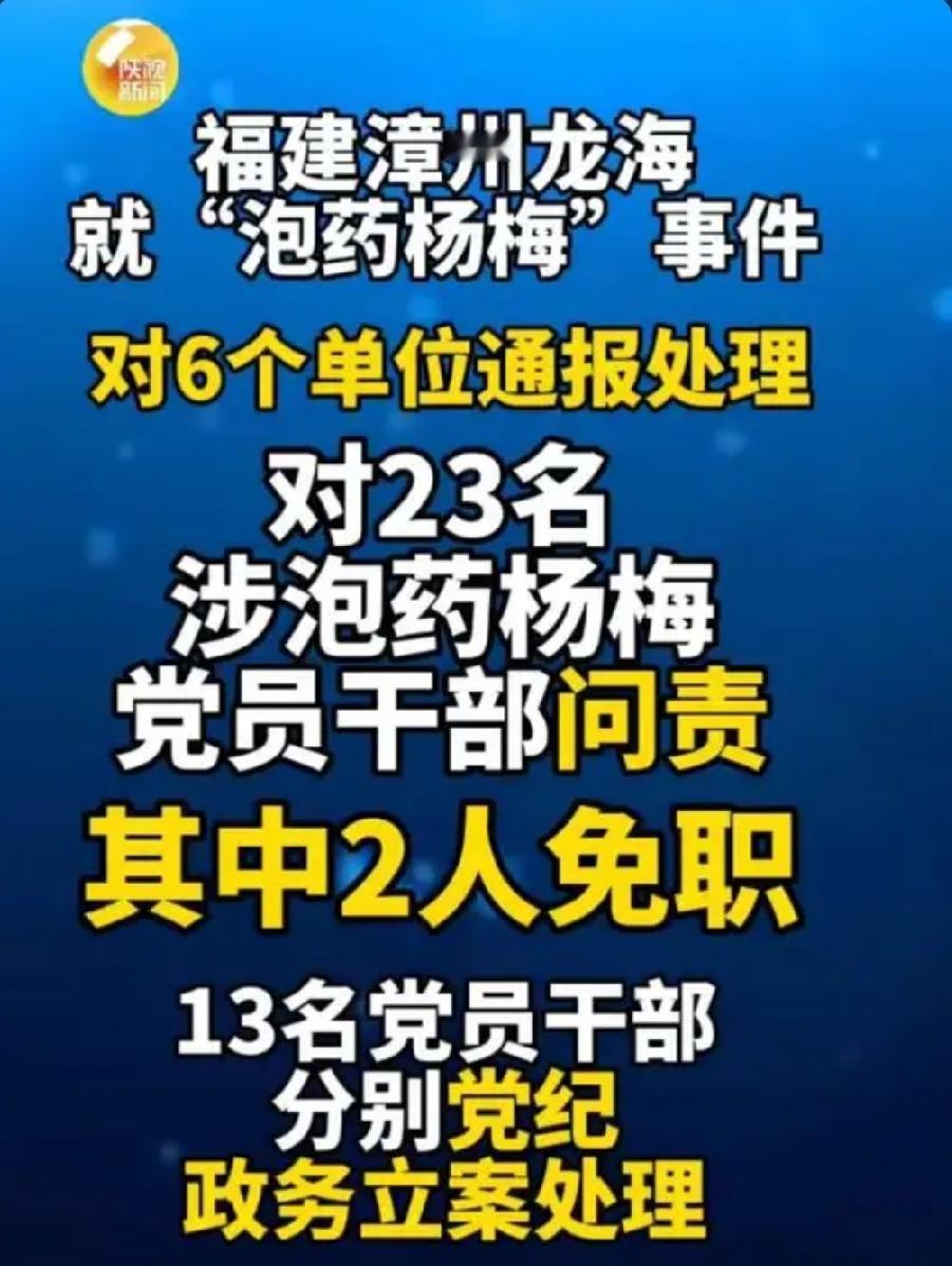 23人被问责！泡药杨梅事件敲响警钟：监管缺位就是纵容违法福建龙海“泡药杨梅