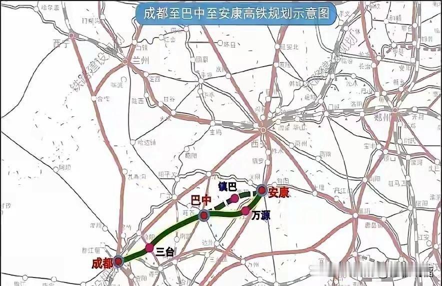 成都和西安之间的第三高铁通道，四川必须过巴中，而陕西则是一定要走安康，这一点毋庸