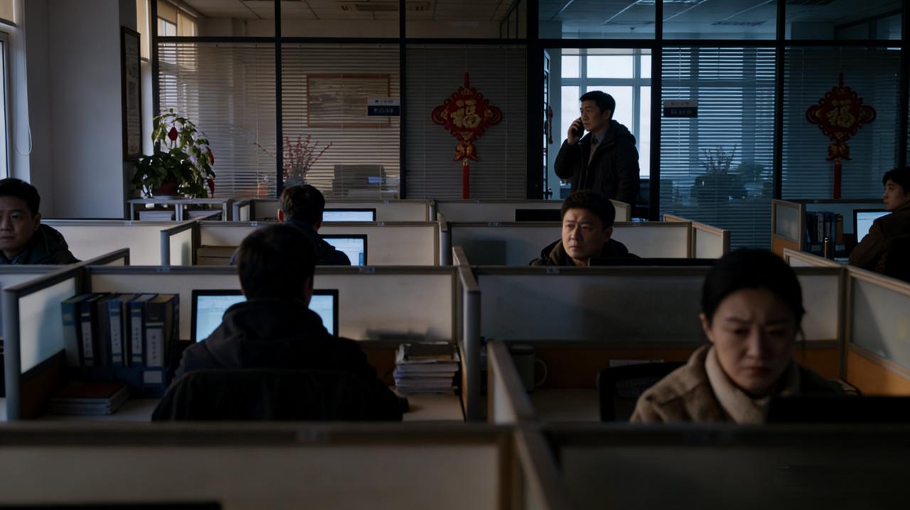 春节前最后一天上班，下午三点，办公室里已经没什么人在干活了。大家都在等领导说那