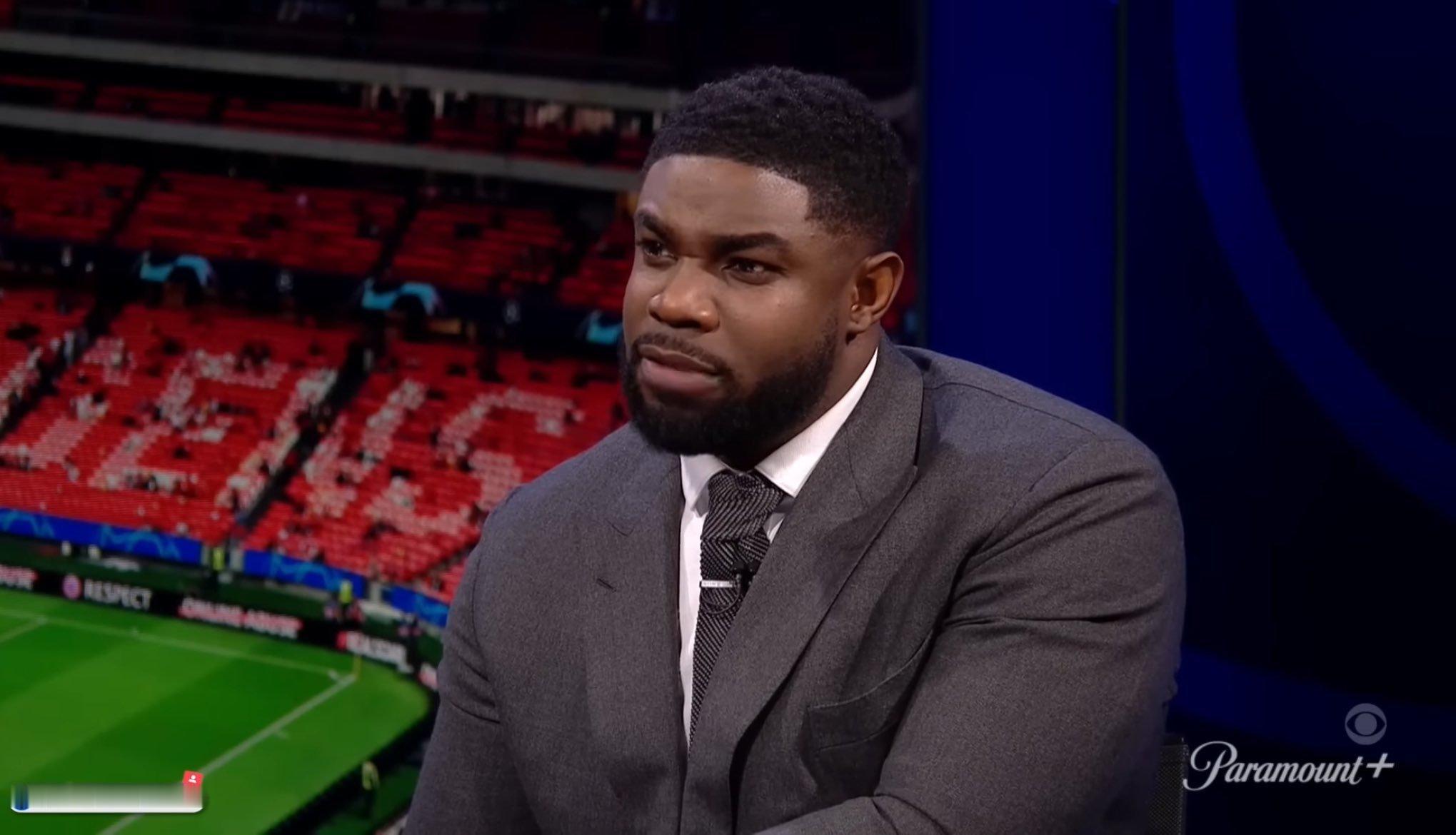 米卡·理查兹谈今晚裁判的判罚：我们得现实一点。说实话：巴萨对阵马竞两场欧冠比赛中