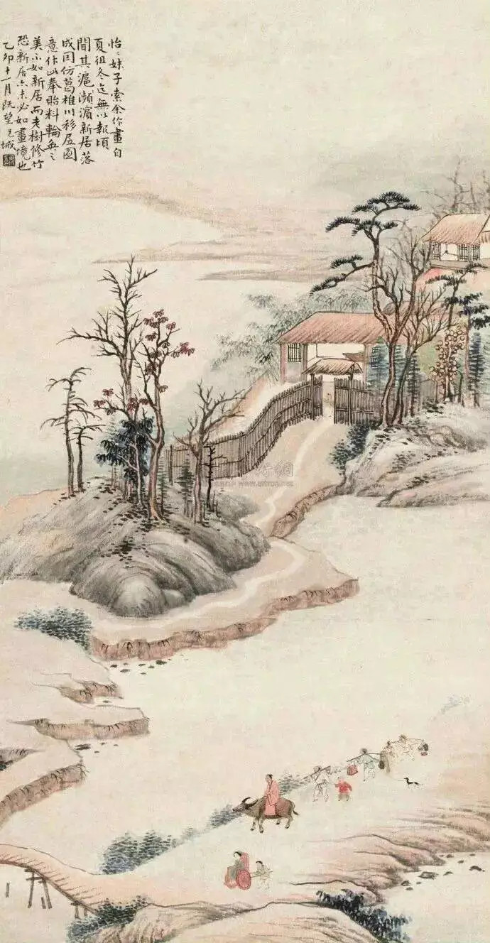 清末民初金北楼山水画。金北楼（1878-1926），即金城，近代赫赫有名的大