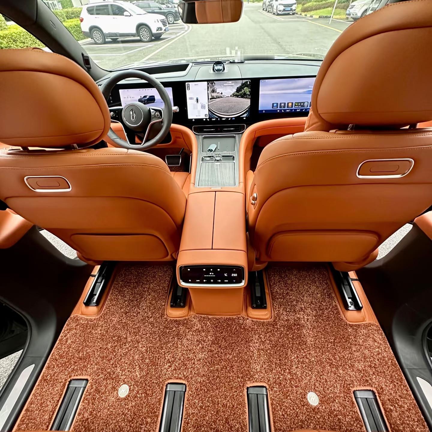 人们谁懂啊！我这台问界M9的赤茶橘内饰，真的越看越上头！🍊刚提车就...