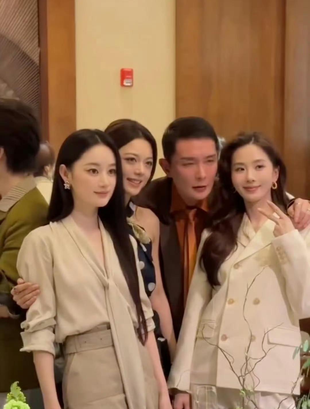 郭晓婷，赵今麦，刘诗诗她们同框出现谁的美一眼看去就吸引了你第一眼看去我被