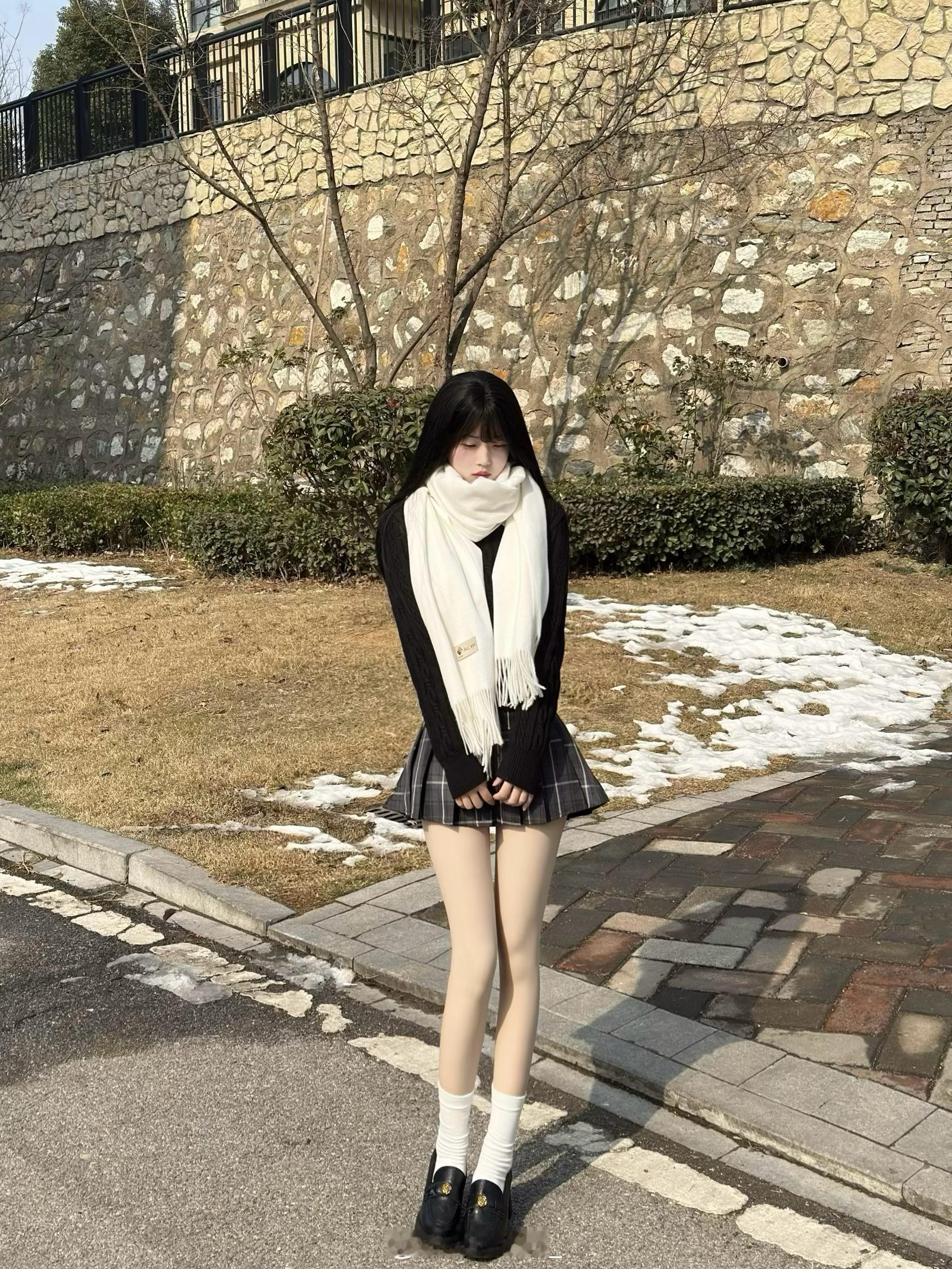 这一身好有氛围感🌨️