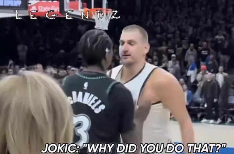 约基奇、麦丹冲突内容曝光：约基奇：“你为什么要那样做？”麦丹：“你个软*，这