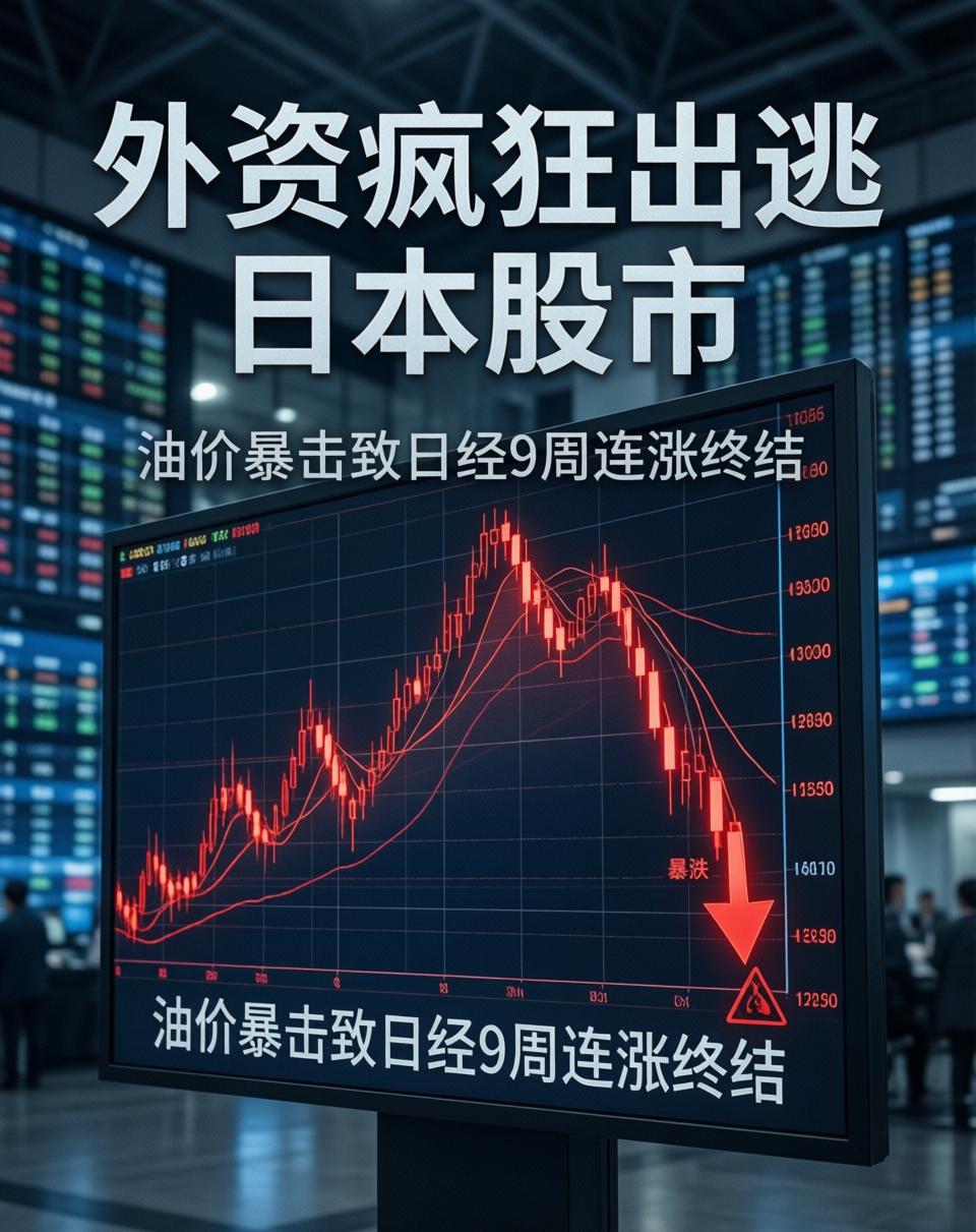 血崩！外资疯狂逃离日本股市，油价暴击终结日经9周连涨2026年3月，全球能源