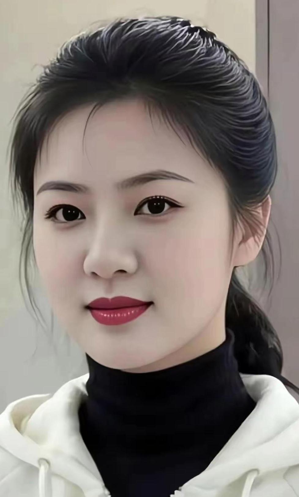 这位姑娘的东方美真标准，优雅动人，令人赏心悦目。