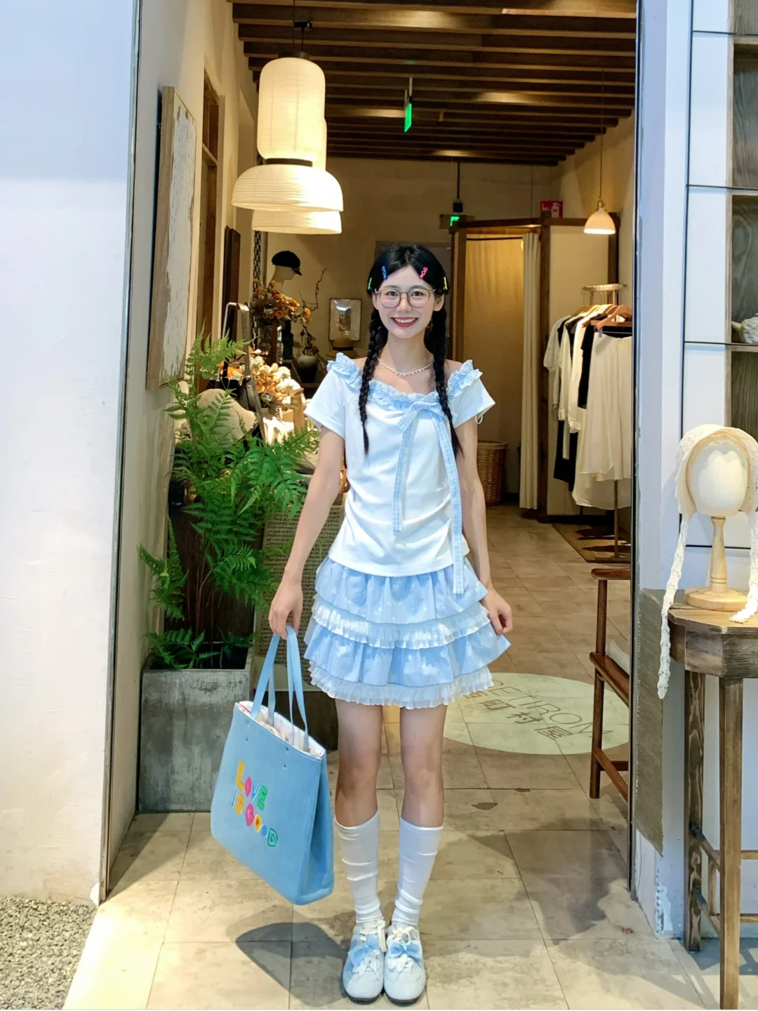 163 90｜蓝色系甜妹穿搭～🩵