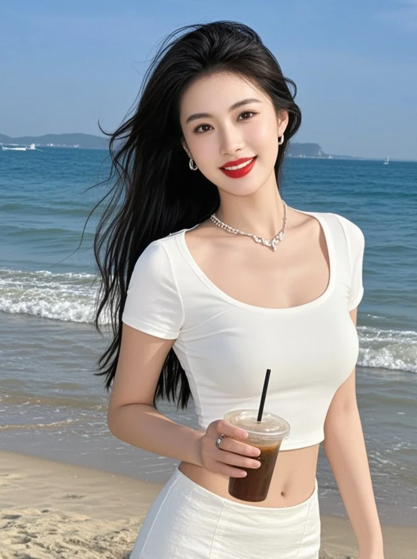 穿这件裙子的时候，我想到你会不会多看我一眼。