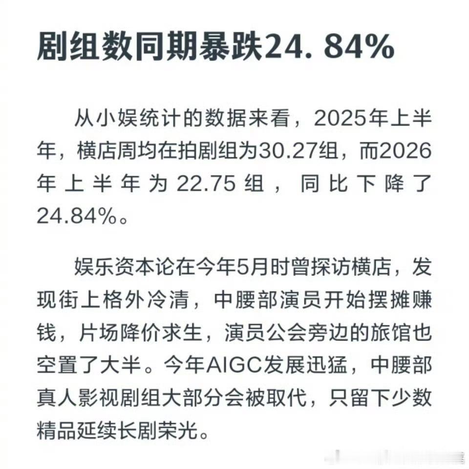影视寒冬具象化了卷起来吧不然没饭吃了