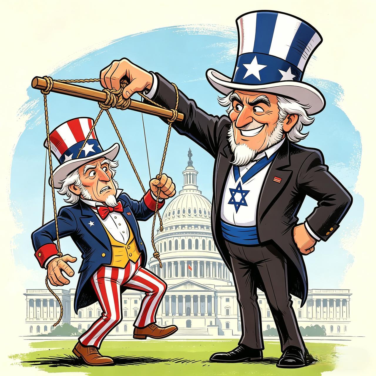 美国竟然被以色列控制，所谓超级大国颜面荡然无存，美国霸权一去不复返！万万没