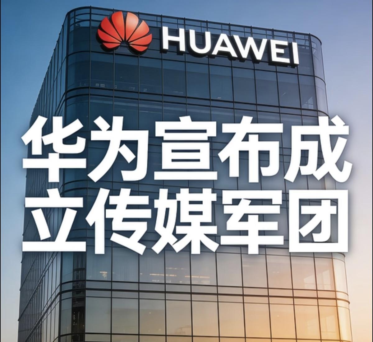 华为官宣：成立传媒军团。华为在2026年3月19日在深圳中国合作伙伴大会上正式