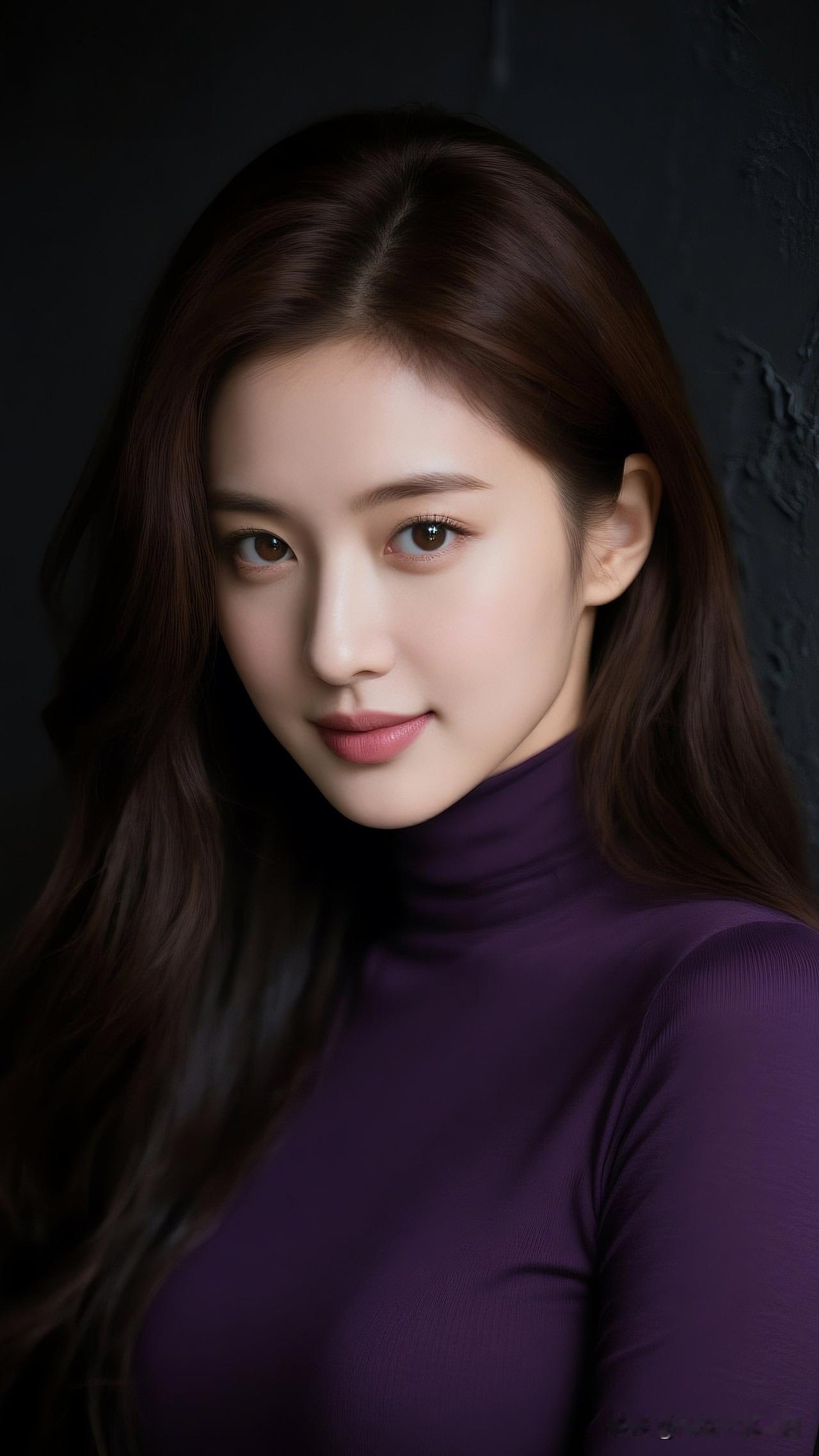 紫衣美人，绝代芳华。分享你见闻过的绝色美人！优雅紫衣少女，甜美微笑，气质动人！